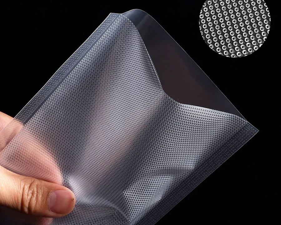 Sac de conditionnement avec zoom sur la surface