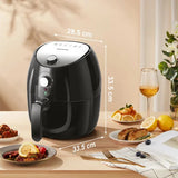 Air fryer noir dans une cuisine moderne 