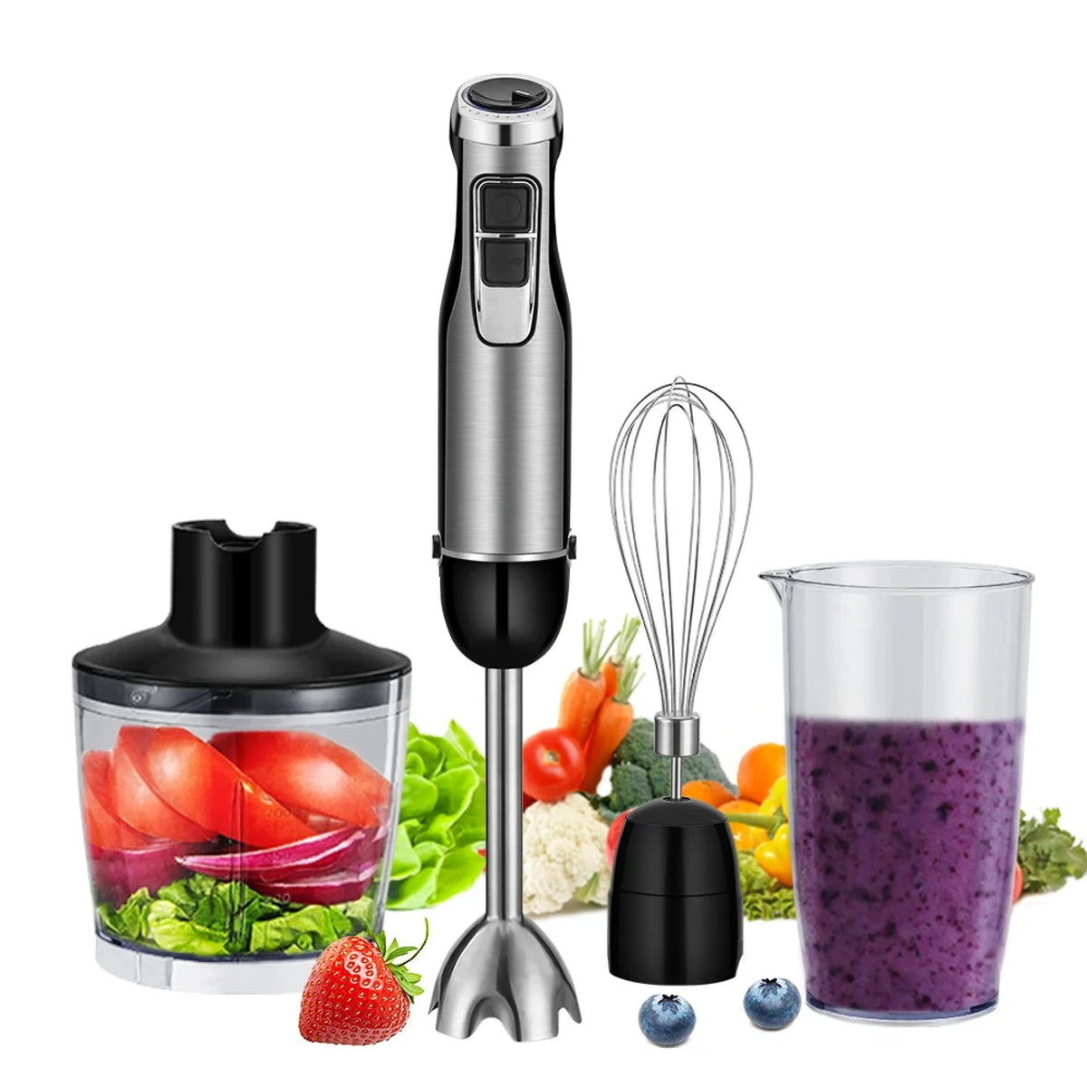 High-Power 4-in-1 Immersion Blender - 1200W 