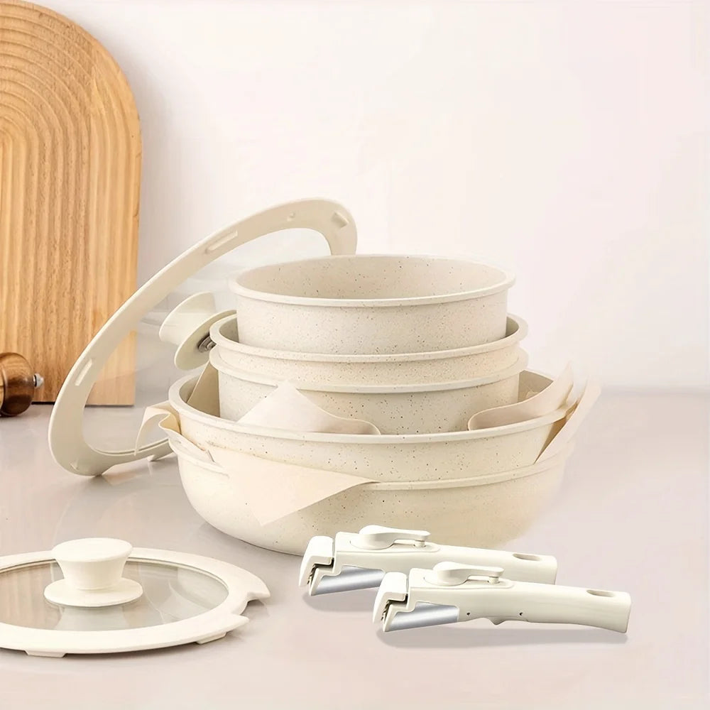 Batterie de Cuisine FlexiClic 17 Pièces - CookMaster 17™ White