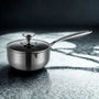 Casserole Inox sûr fond gris