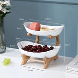 Corbeilles de rangement blanches avec taille.