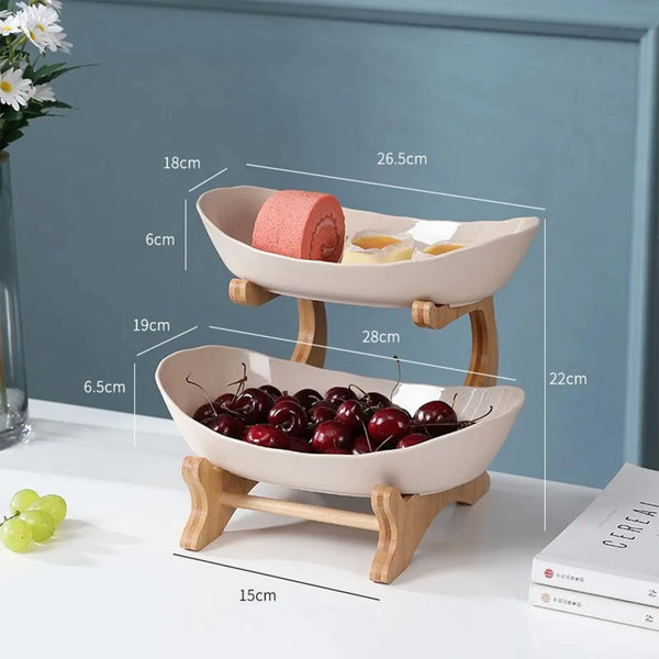 Corbeilles de rangement beiges avec taille.