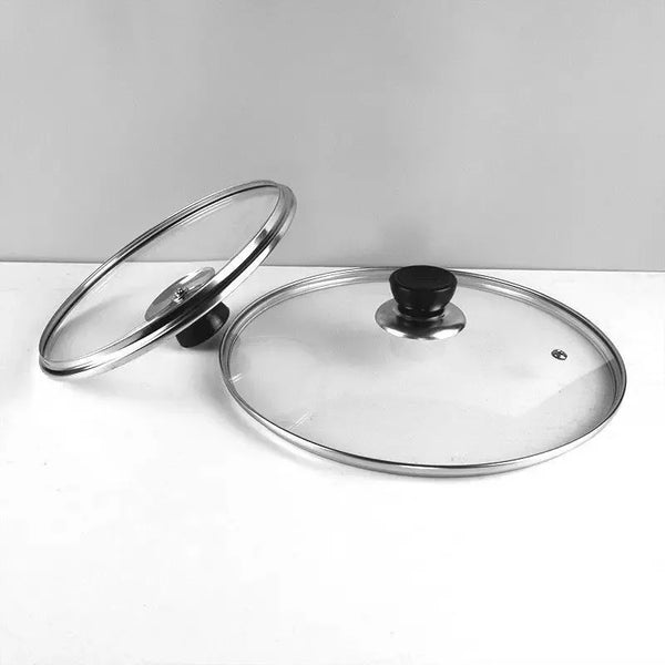 Universal Tempered Glass Lid with Vertical Handle