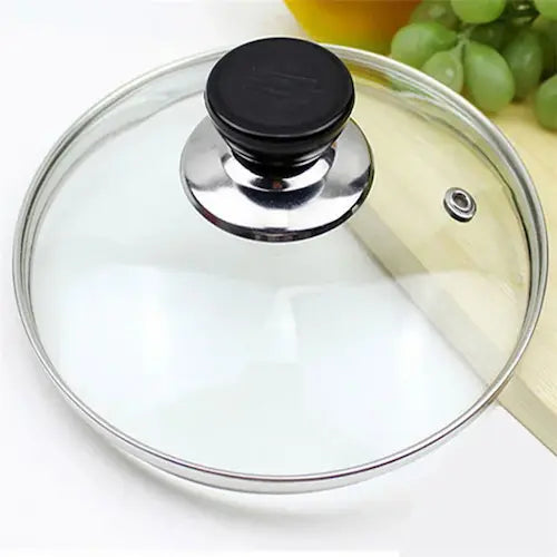 Universal Tempered Glass Lid with Vertical Handle
