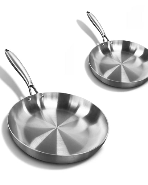 Professional Stainless Steel Pans - Many Sizes and Sets 