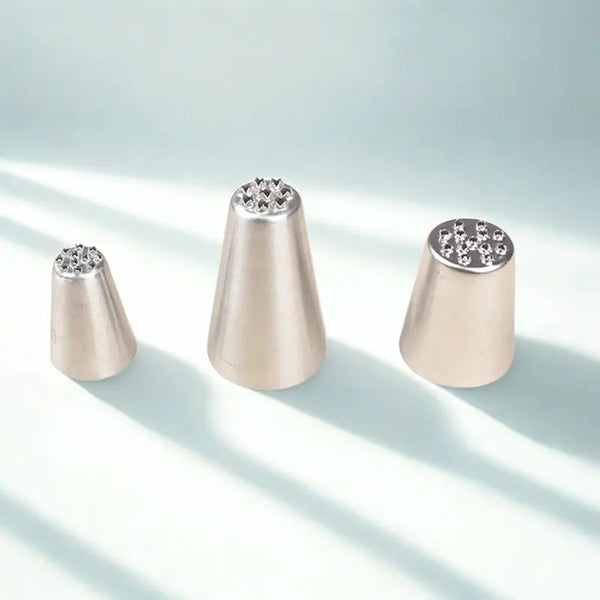 Douilles inox sur fond blanc ombré