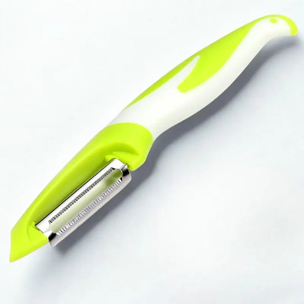 Éplucheur de cuisine en inox et silicone