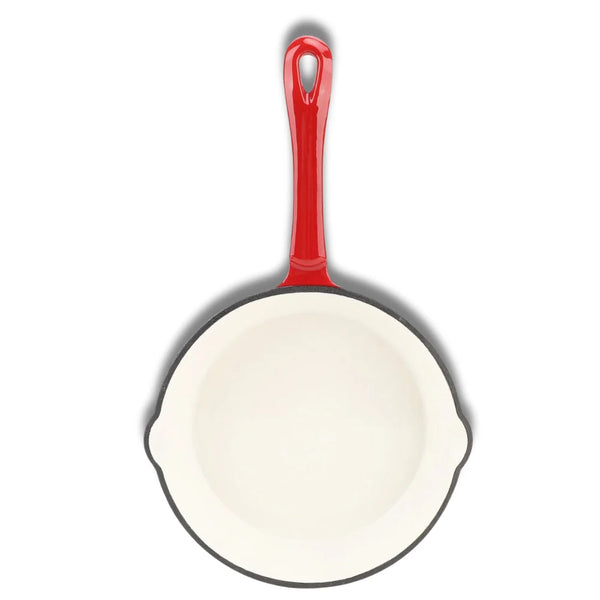 Poêle en Fonte Émaillée Premium – Performance Professionnelle et Cuisine Saine