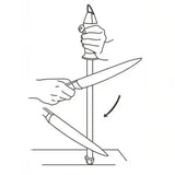 Schéma de démonstration utilisation fusil à aiguiser