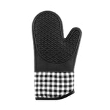 Gant noir sur fond blanc