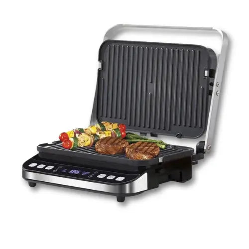 Grill électrique sur fond blanc