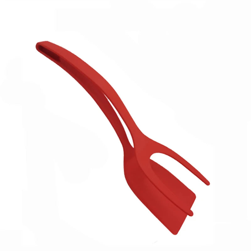 Spatule à œufs rouge sûr fond blanc