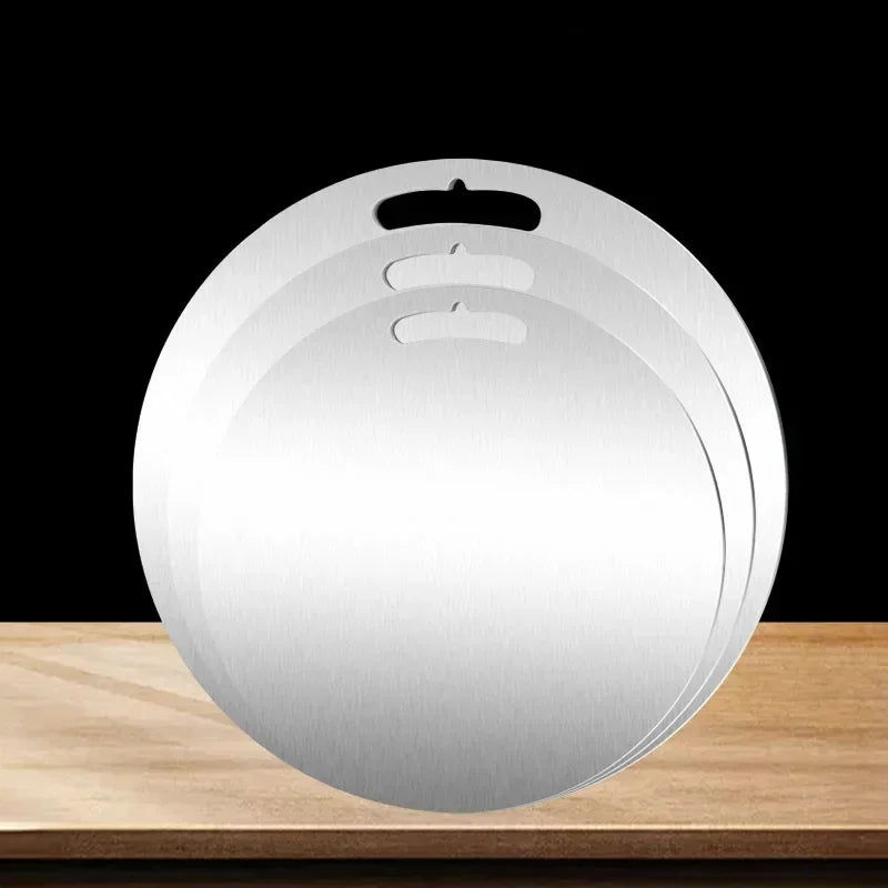 Round Cutting Boards in 304 Stainless Steel – 4 Sizes 