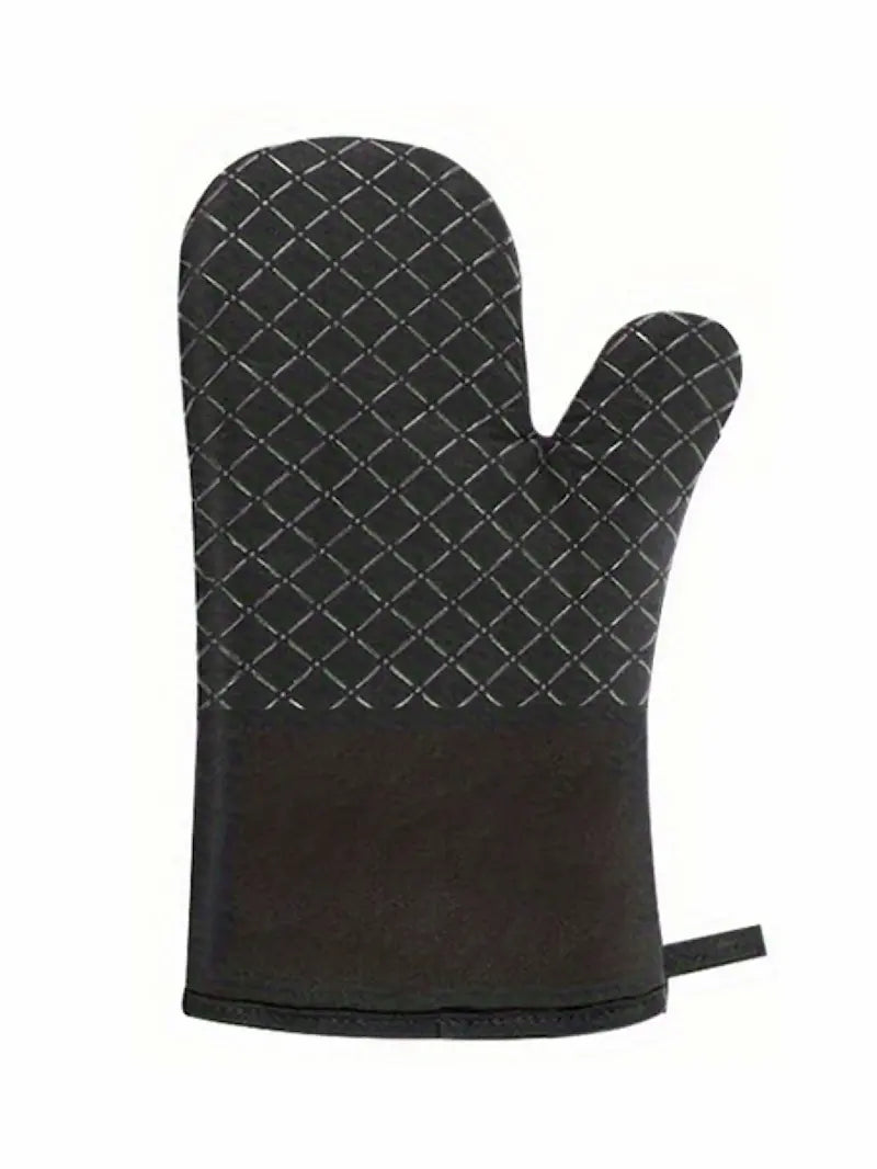 Gant noir sur fond blanc