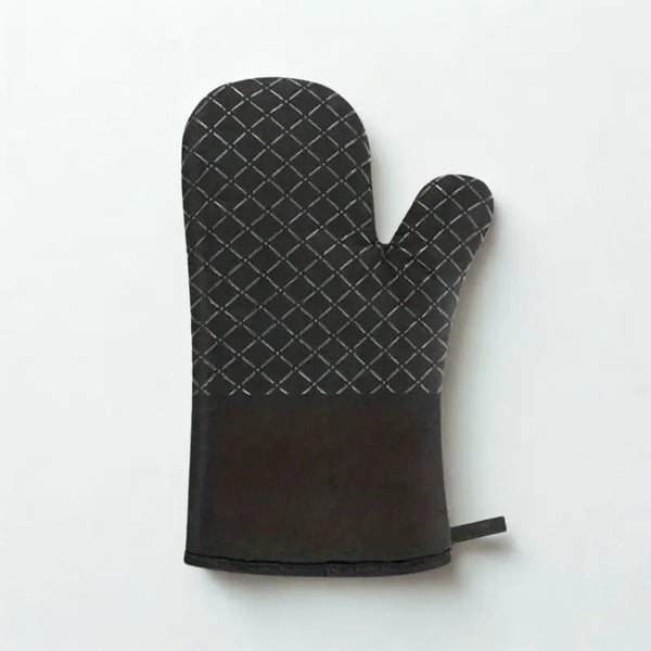 Gant noir sur fond blanc