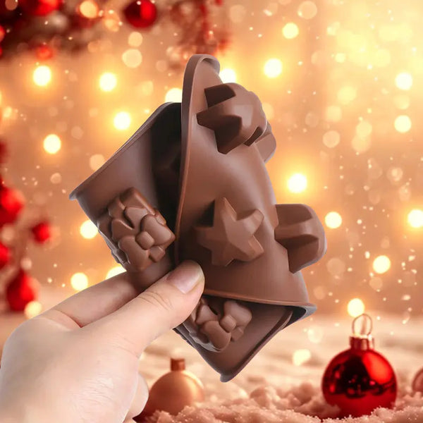 Moule en Silicone de Noël sûr fond lumineux 