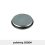 Pierre de polissage sur fond blanc avec annotation polishing 5000#