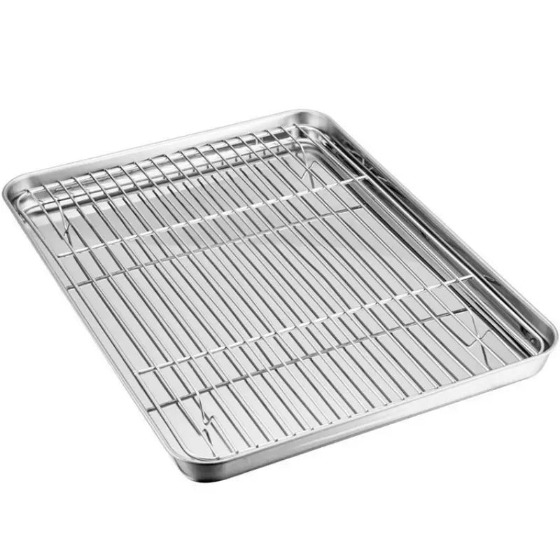 Plaque en inox sur fond blanc