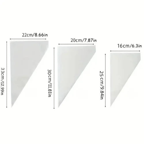 Poches plastique avec dimensions