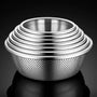 2-in-1 Colander + Salad Bowl Set - All Stainless Steel