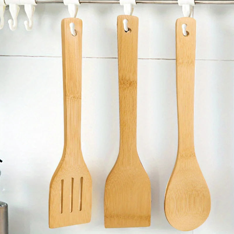 Set of 3 Bamboo Spatulas