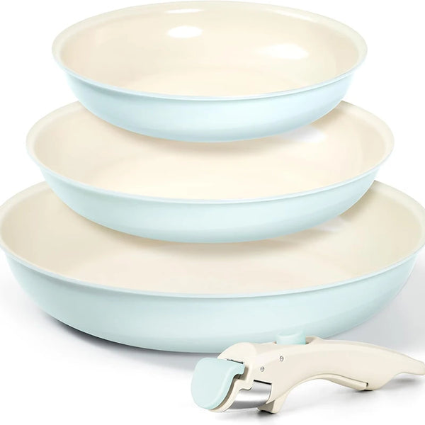 Set de 3 Poêles Amovibles FlexiClic - Blue & Green