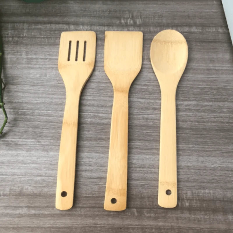 Set of 3 Bamboo Spatulas