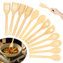 Bamboo Kitchen Utensil Set – 12 Pieces | Durable, Scratch-Resistant