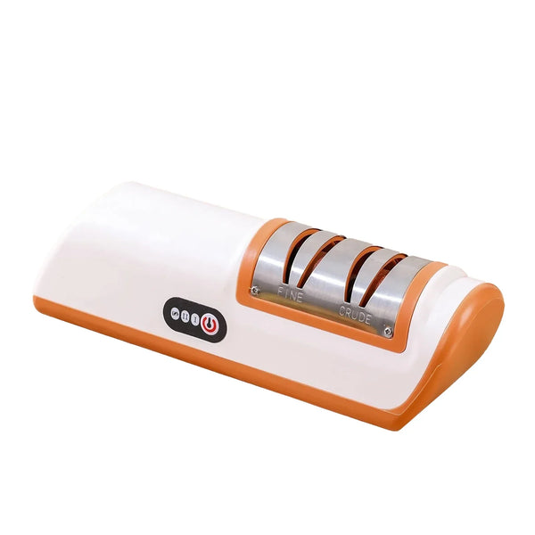 Aiguiseur Électrique Compact – 2 Stages • Tranchant Rasoir •