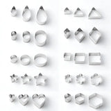Emporte-Pièces Géométriques en Inox sûr fond blanc