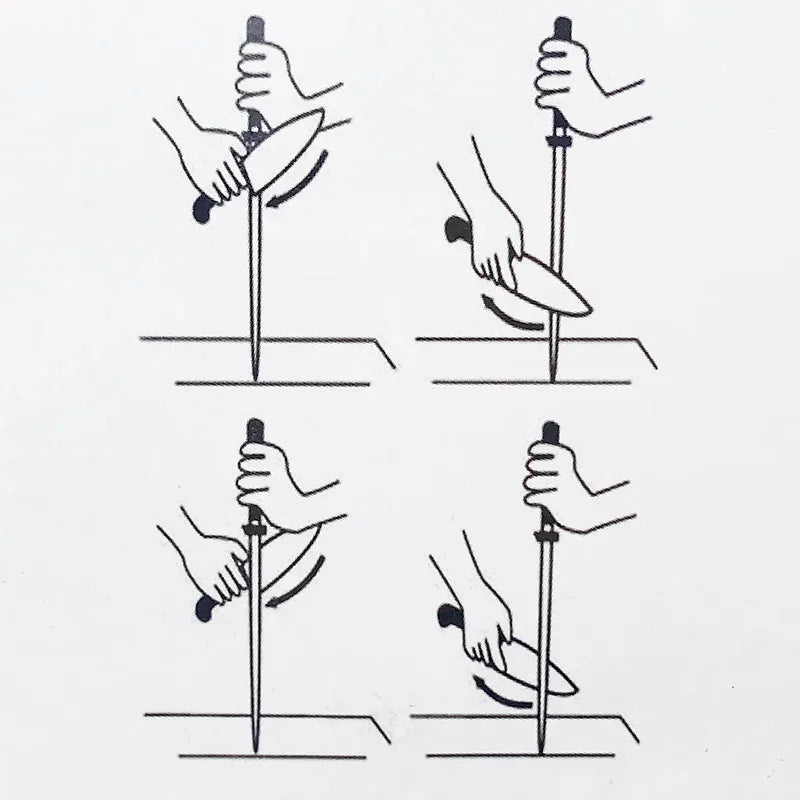 Fusils à Aiguiser Professionnels 30 cm - Mèche Ovale et Ronde