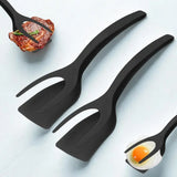 Spatules noires en action et en présentation 
