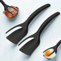 Spatules noires en action et en présentation 
