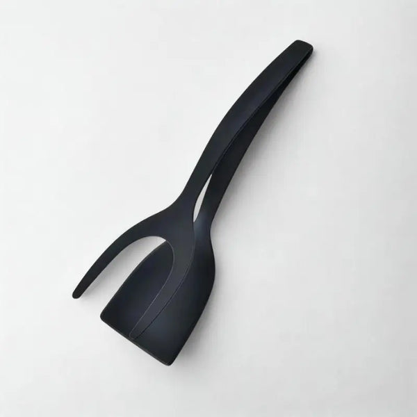 Spatule noire sur fond blanc