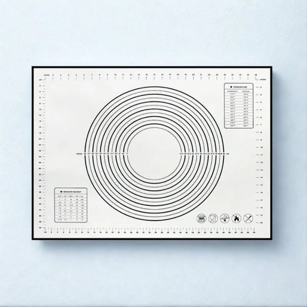 Tapis pétrissage noir et blanc