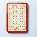 Tapis silicone sur fond blanc