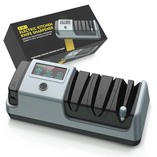 Aiguiseur Électrique 5-en-1 — 3 Vitesses • Polissage Intégré