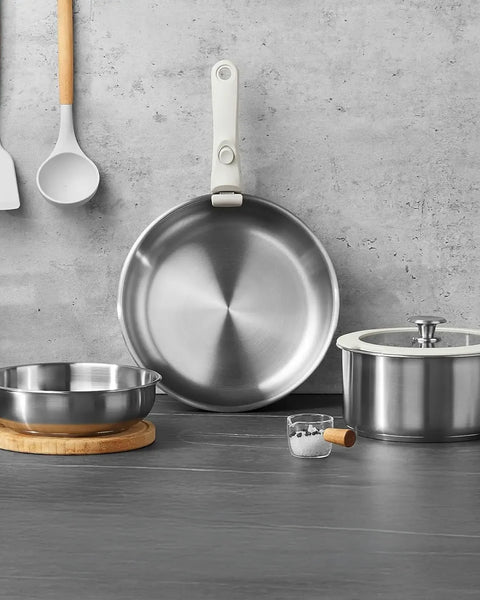 Set Inox Pro™ 7-en-1 : Version Manche Amovible