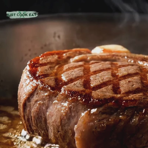 Cuisson steak poêle inox