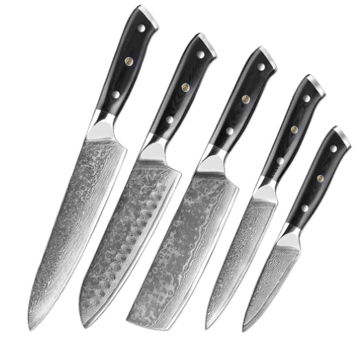 🔥 67-Layer Damascus Steel Knife Set