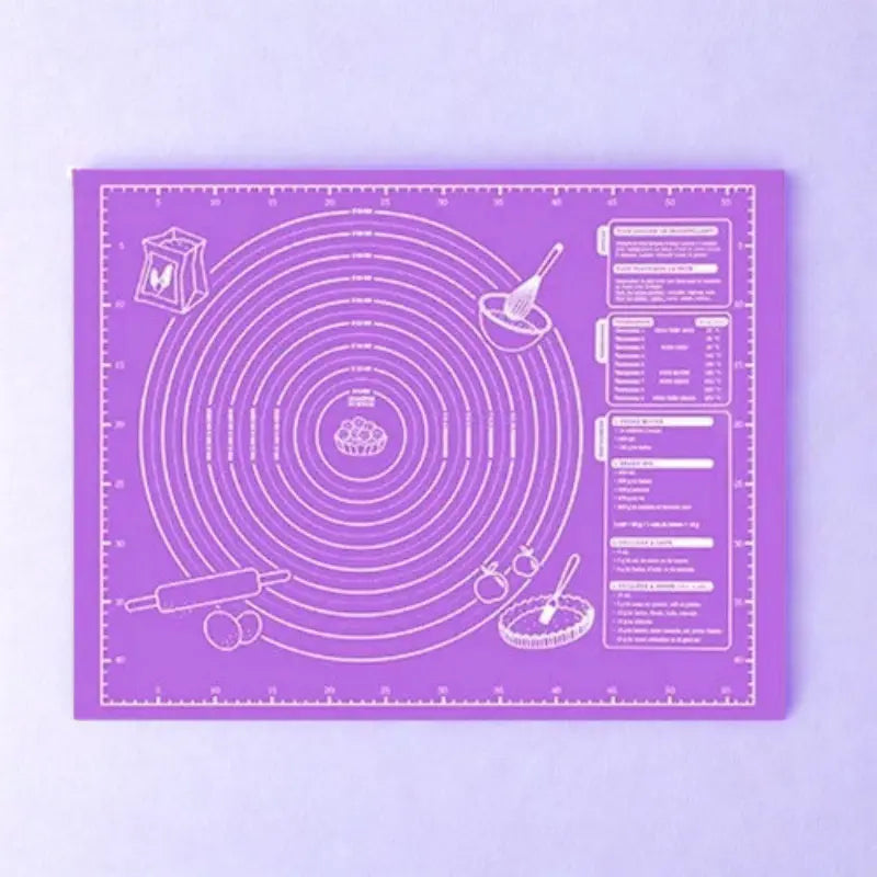 Tapis violet gradué sur fond bleuté