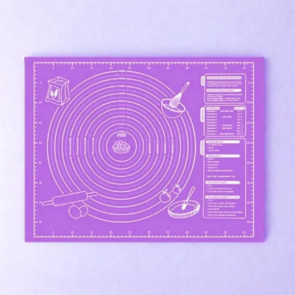 Tapis violet gradué sur fond bleuté