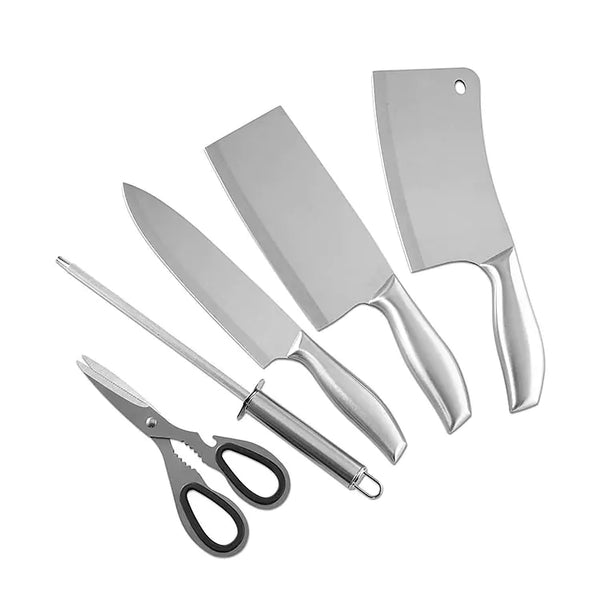 Knife, Scissors and Rifle Set • Premium Stainless Steel • Wooden Box